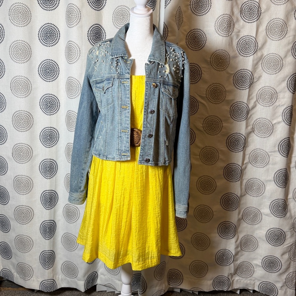 Nine West Yellow Mini Dress with Brown Belt